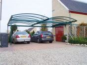 Dubbele aluminium carport