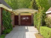 Carport roodbruin creme